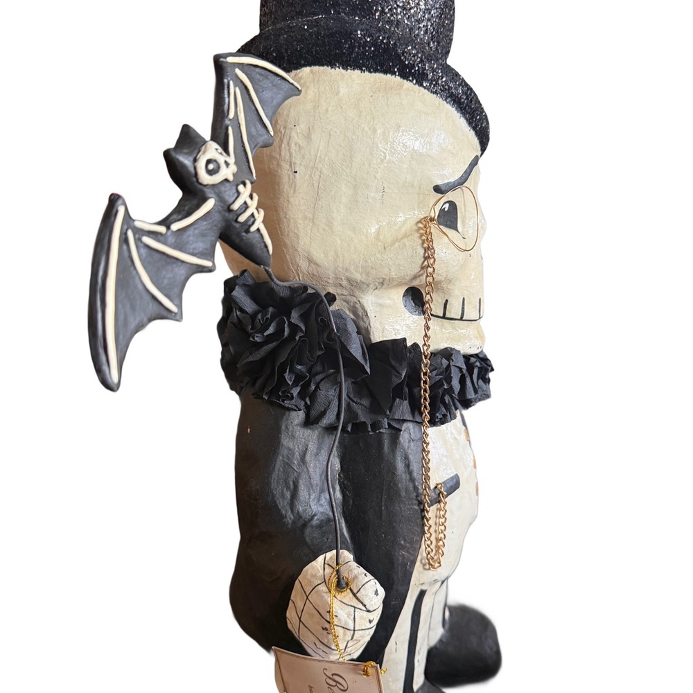 NWT Bethany Lowe Dapper Desmond Skelly “Very” Large Paper Mache - 19 Inches - Picture 5 of 9